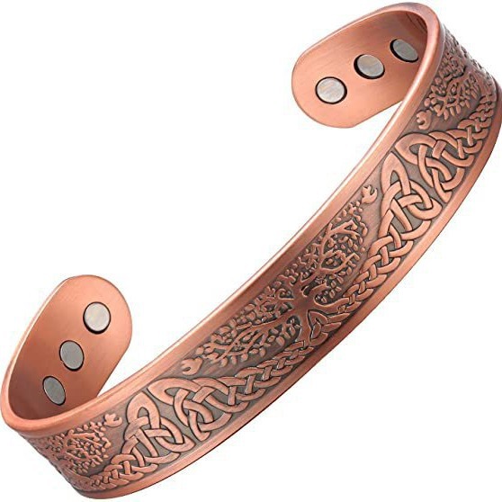 Trend retro magnetic copper bracelet