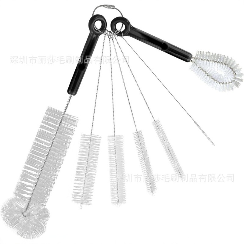 Household Cleaning Brush Set, Including Bottle Brushes, Is Suitable for Cleaning Straws, Wine Bottles, Cup Lids, and Other Types of Cup Brushes Household Cleaning Brush Set, Including Bottle Brushes, Is Suitable for Cleaning Straws, Wine Bottles, Cup Lids, and Other Types of Cup Brushes