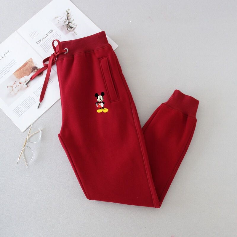 European Style Mickey Pure Cotton Plus-Size Women's Sweatpants, Spring and Summer Thin Casual Pants, Loose Jogger Pants, Slimming Sweatpants, Ins Style European Style Mickey Pure Cotton Plus-Size Women's Sweatpants, Spring and Summer Thin Casual Pants, Loose Jogger Pants, Slimming Sweatpants, Ins Style