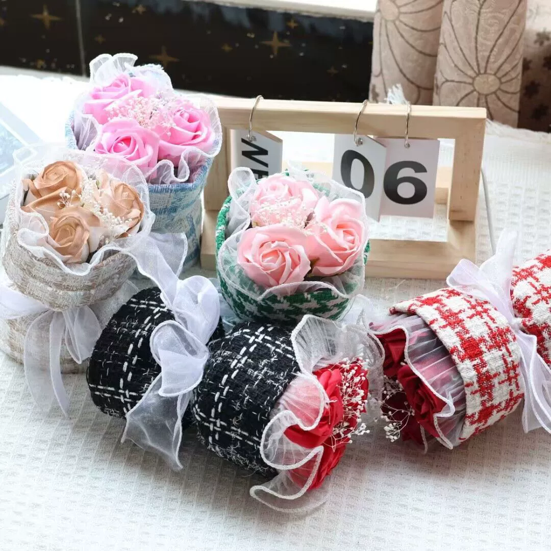 Маленький ароматный ветер сухой цветочный букет украшение три розы маленький букет день рождения День Святого Валентина учитель вечного цветочного подарка