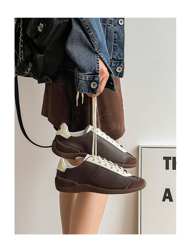 2024 neue explosive Ballett-Trainingsschuhe mit weichen Sohlen für Herren, Nische, lässig, farblich passende Retro-Paar-Sportschuhe_voghion.com