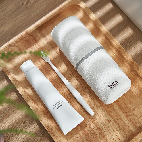 bdo travel toiletry set toothbrush box portable storage supplies simple toothbrushing cup plastic mouthwash cup