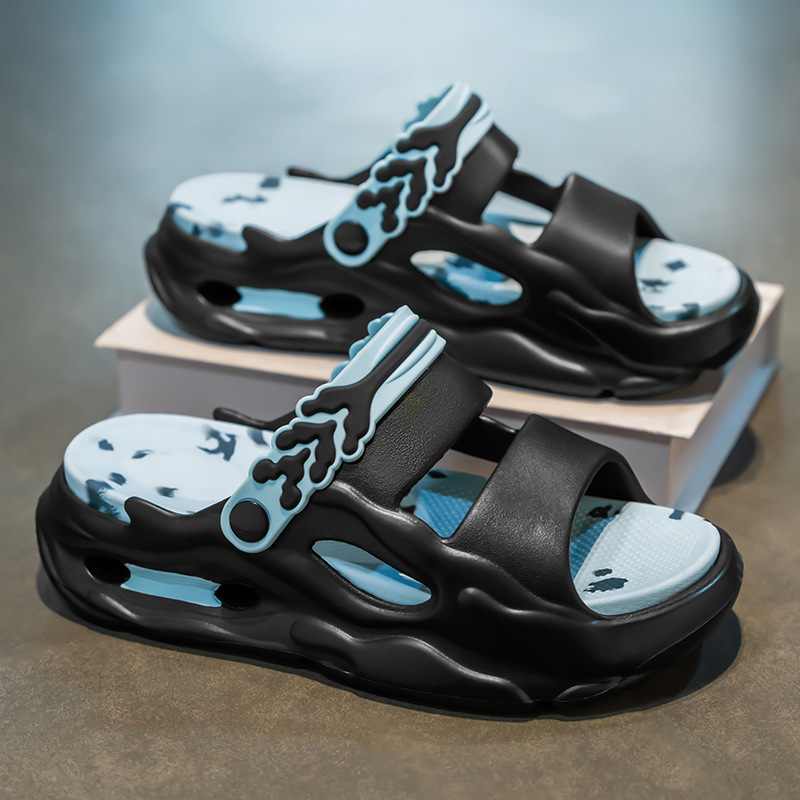 Sandalias para hombre 2025 verano nuevo estilo ropa exterior zapatillas de playa suela gruesa sandalias y zapatillas de comercio exterior transfronterizo hombres