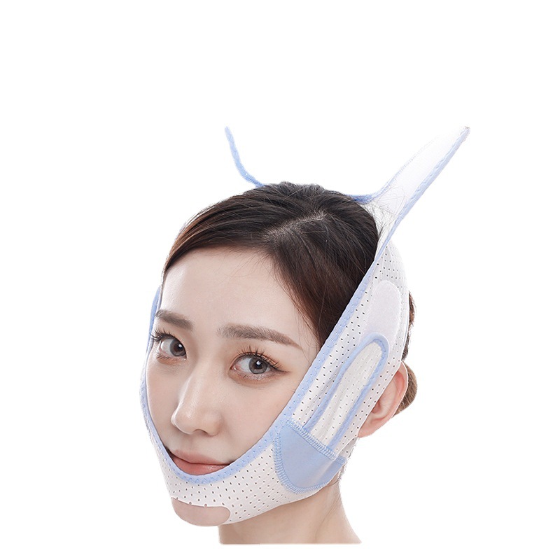 Mandibular Elastic band ventilation Face Bandage V word face nursing Mesh Far Infrared face shield