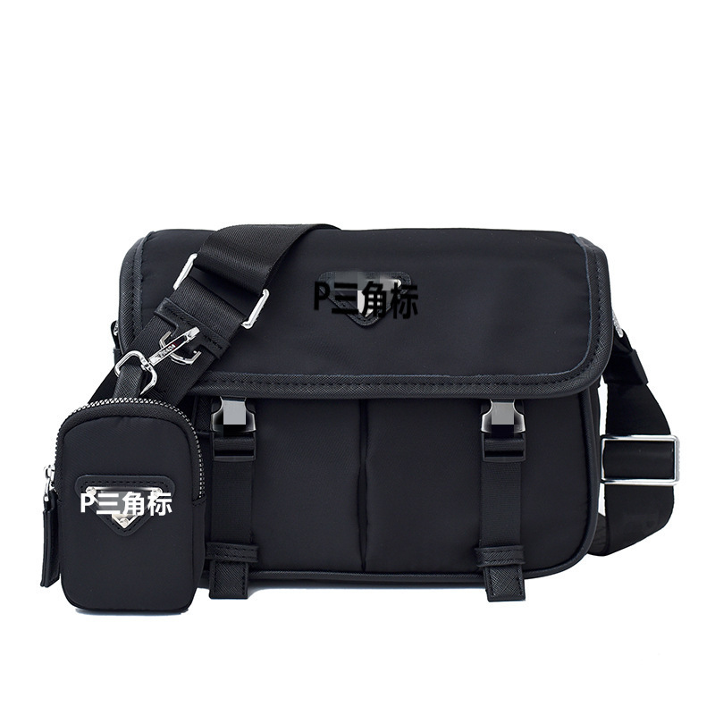 Cross-Border P Brand Nylon Messenger Casual Bag for Men and Women, Crossbody Shoulder Bag Two-Piece Set, Popular Item, Dropshipping Crossbody Bag for Men Cross-Border P Brand Nylon Messenger Casual Bag for Men and Women, Crossbody Shoulder Bag Two-Piece Set, Popular Item, Dropshipping Crossbody Bag for Men