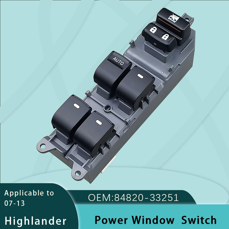 84820-33251 is suitable for Toyota Highlander power window regulator switch LED light