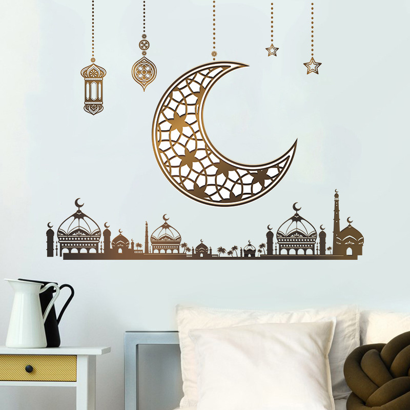 Fashion Moon Chandelier Stars Castle Wall Stickers Wholesale display picture 3