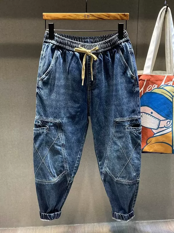 Spring silk trend trousers for leisure, oversize