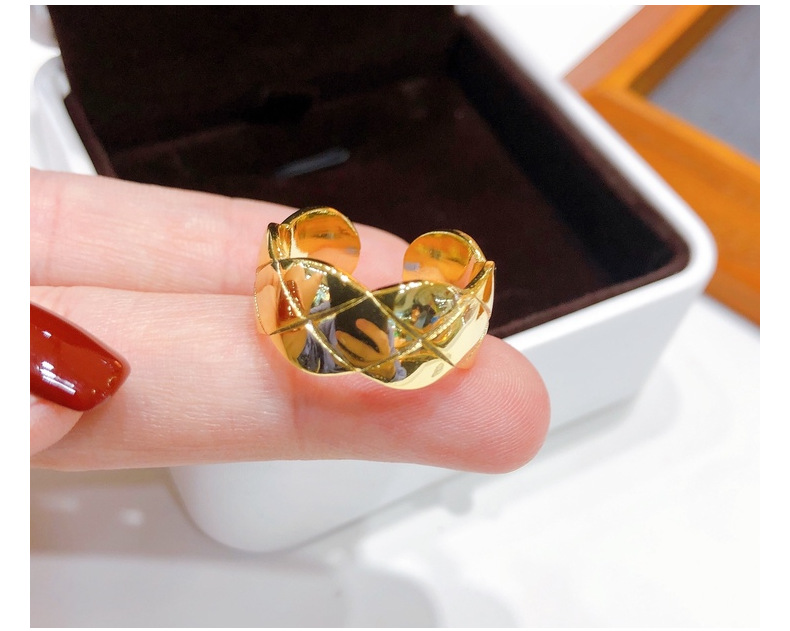 Casual Round Copper Plating Open Ring 1 Piece