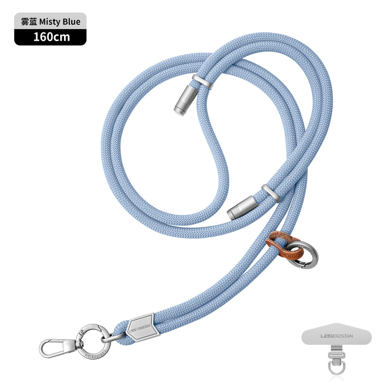 携帯電話ストラップ卸売 6MM 頑丈な手首編み紐 携帯電話ケース吊り下げ紐 汎用紛失防止携帯電話ストラップ シルバー|undefined