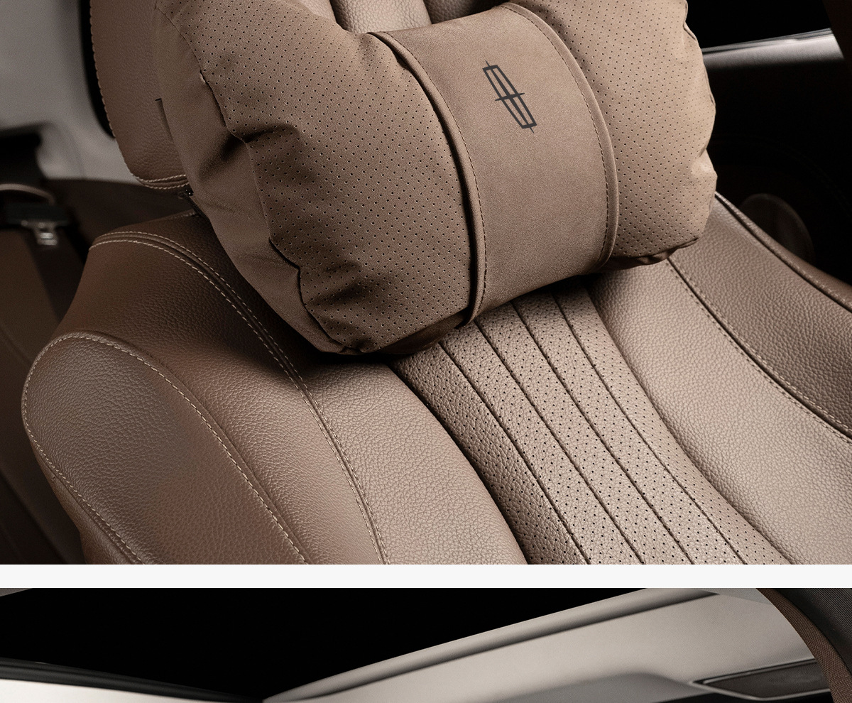Suitable for Lincoln Headrest and Lumbar Support, Adventurer Mkc, Continental Mkz, Aviator Neck Pillow, Car Cushion, Interior Protective Pillow