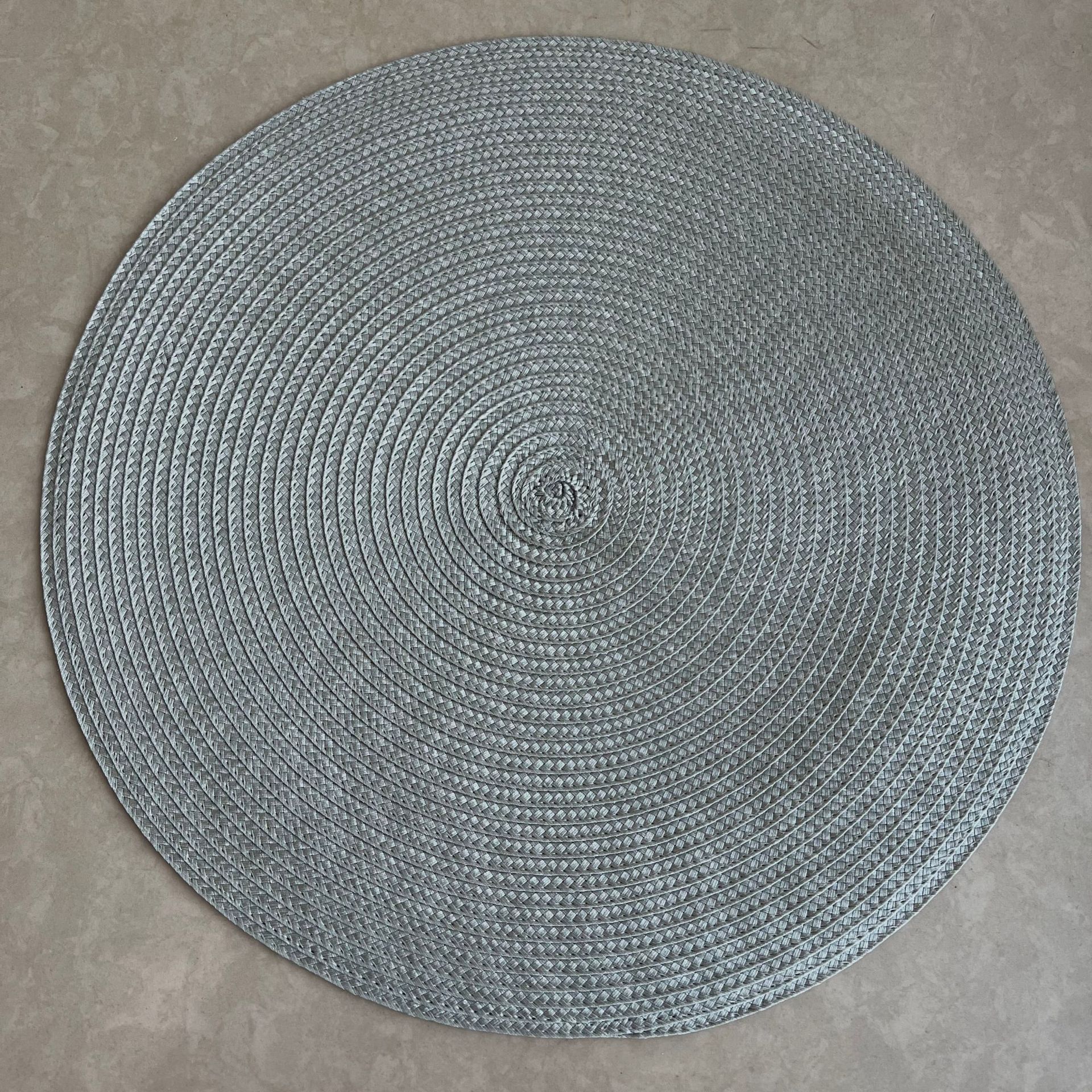 Cojín de comedor PP redondo tejido ligero lujo hot sale hotel verde almohadilla de comedor occidental almohadilla japonesa de color sólido 38cm almohadilla