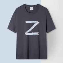 短袖男女外贸创意T恤军迷文化衫Z字ins港风潮流宽松上衣一件代发