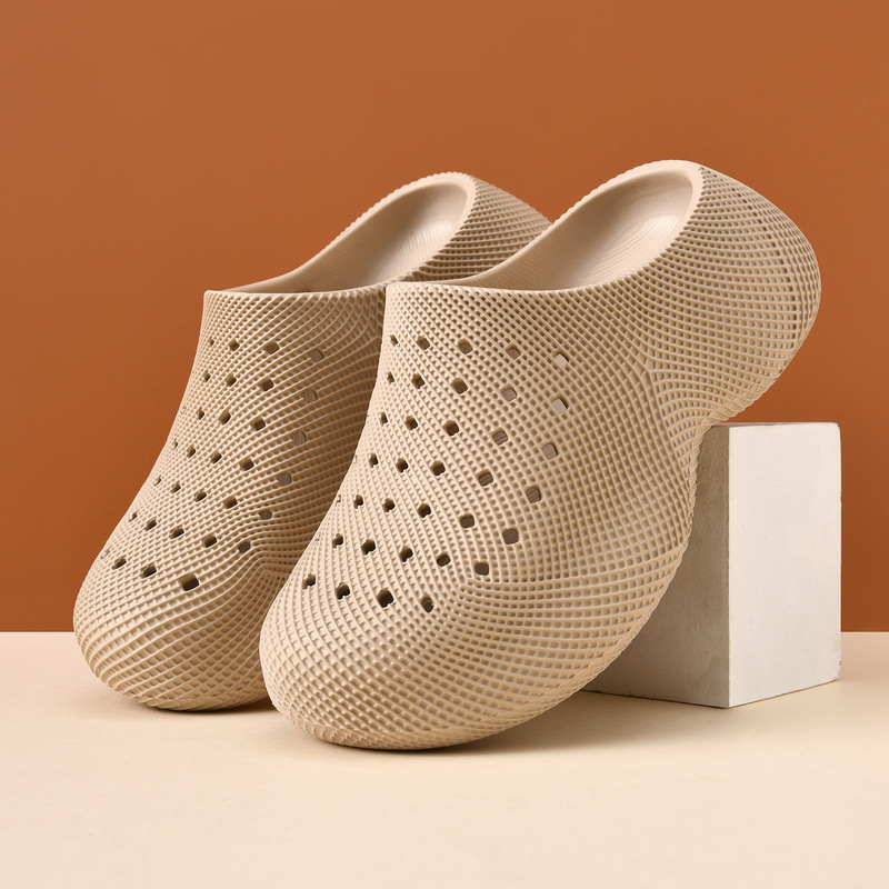 3D Printed Perforated Shoes for Women, Summer Breathable New Style, Non-Slip, Anti-Odor, Height-Increasing Thick-Soled Sandals, Slip-On Beach Slippers 3D Printed Perforated Shoes for Women, Summer Breathable New Style, Non-Slip, Anti-Odor, Height-Increasing Thick-Soled Sandals, Slip-On Beach Slippers