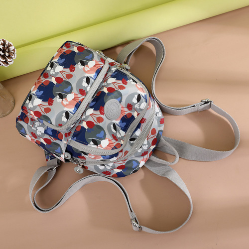 双肩包 女士2024新款韩版大容量国风小背包 创意时尚多夹层双肩包