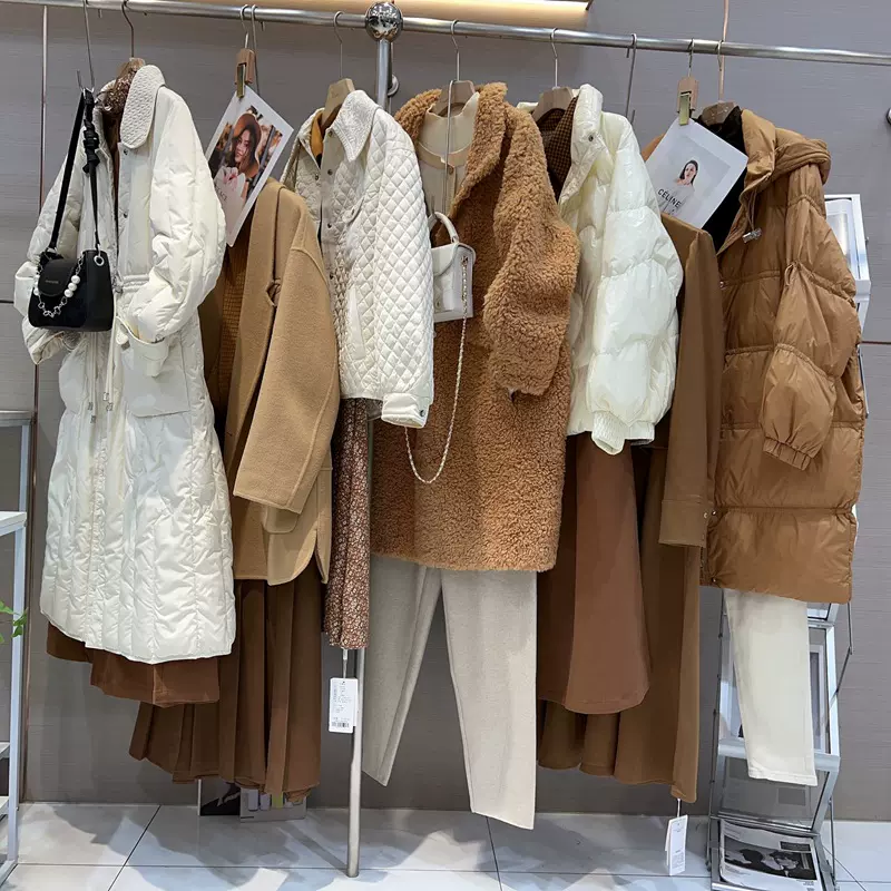 麦伢图冬季撤柜羽绒服女装厂家货源女款高端鹅绒服外套女批发货源