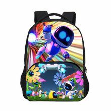 跨境批发宇宙机器人双肩背包 Astro Bot游戏中小学生儿童前袋书包