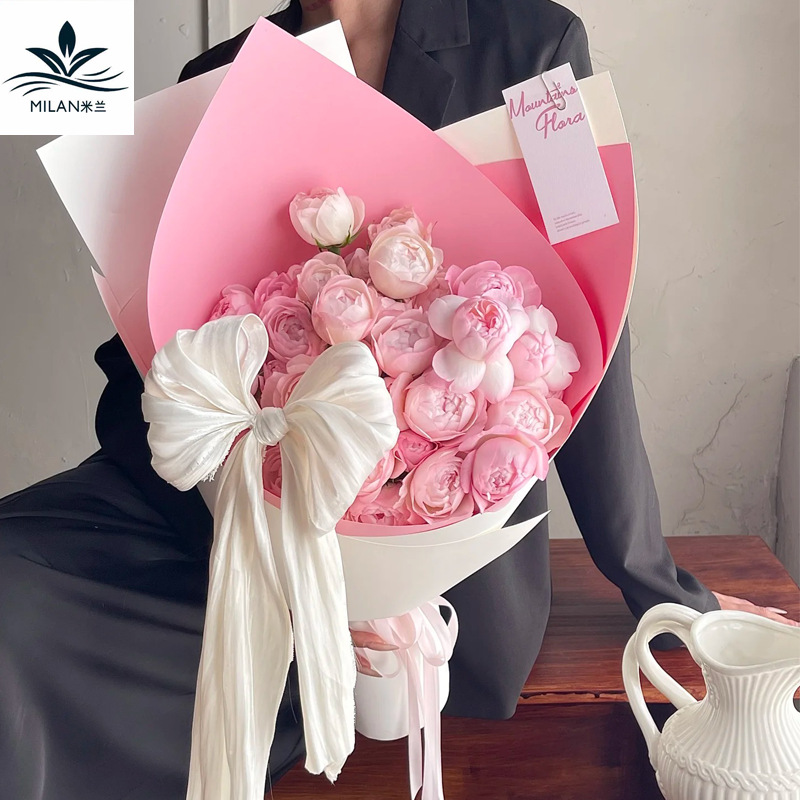 Nuevo producto Papel de flores de ramo de colores Papel de modelado grueso de dopamina Papel de embalaje de flores Papel de arte Papel de cartón duro de color sólido