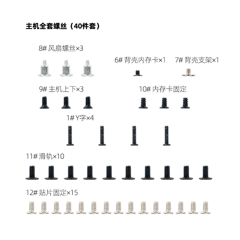 Screws Suitable for Repairing and Replacing Joy-Con Controllers for Switch Consoles Screws Suitable for Repairing and Replacing Joy-Con Controllers for Switch Consoles