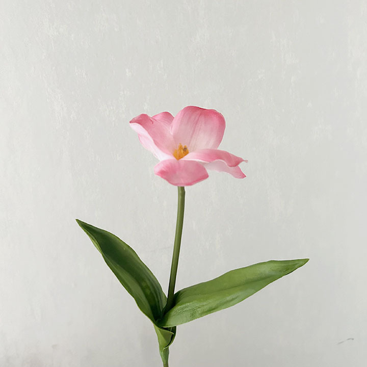 Venta al por mayor luz de lujo pu abierto gran flor tulipán boda hogar Decoración suave diseño novia con flor Accesorios