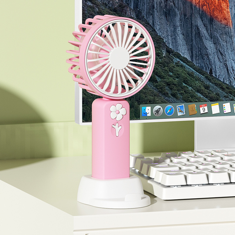 2025 新しいミニハンドヘルド小型ファン USB 充電学生屋外ポータブルサイレントデスクトップファン|undefined