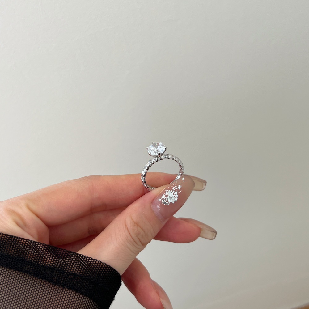 2g Weight Zircon Inlay Material Rings Classification 5, 9 Ring Size Holiday, Daily Occasion 925 Sterling Silver Material Geometric Pattern 2025 Spring and Summer Season Women's Gender Elegant, Simple Style Style 925 Sterling Silver Zircon Geometric Rings 925 Sterling Silver Rings 35