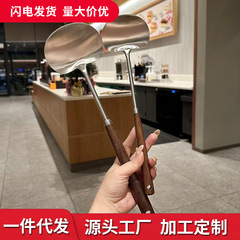 ステンレス鋼スパチュラ家庭用キッチンキノコスパチュラ調理フライパンスパチュラロングハンドル抗火傷と高温フライパンスパチュラ調理キッチン用品