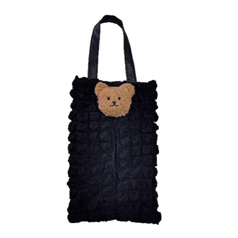 Korean-style cute bear tissue box cover for car seat backs, suitable for babies and children