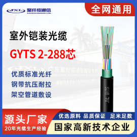 聚纤缆直销GYTS室外铠装光缆 4芯6芯8芯12芯24芯36芯48芯单模光缆