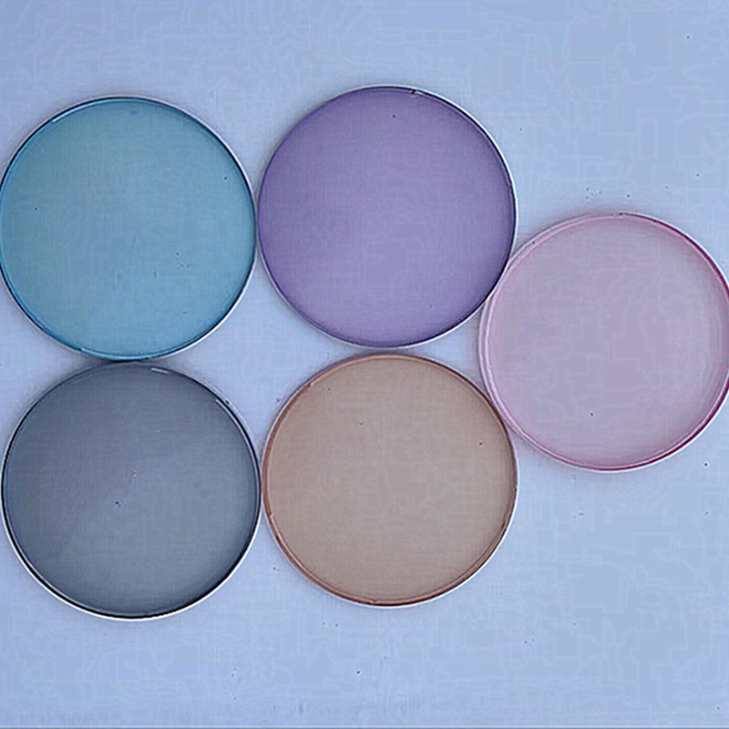1.56 Colored Coated Resin Eyeglass Lenses, Sunglasses Lenses, Uv Protection Eyeglass Lenses, Purple, Tea, Blue, Gray, Pink