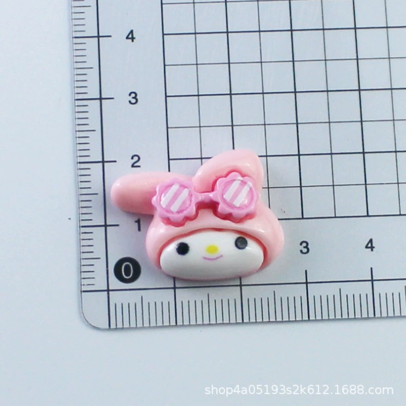 Sanrio, мультяшные солнцезащитные очки с аксессуарами, кремовый чехол для телефона, набор материалов, заколка для волос, аксессуар, обувь, ручной работы