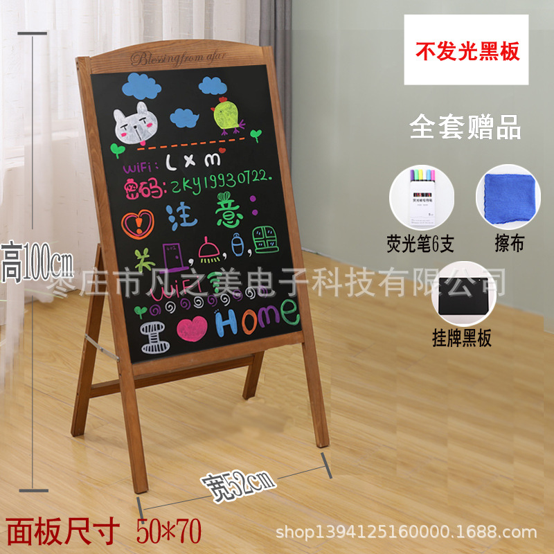 Tienda de pizarra pequeña cartelera comercial colgando Casa de los niños de enseñanza práctica montada en la pared tiza escribir pizarra pequeña vertical