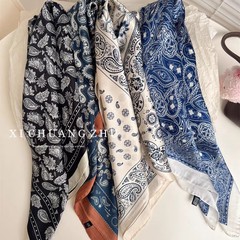 ネットワークで最も売れている服、シルクスカーフ、高級カシューフラワー小判スカーフ、スカーフ、女性用ベルト、ヘアバンド