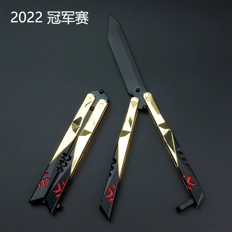 Varorante Игра Окружающая 2022 Издание Чемпионат Нож-Бабочка Качающийся Нож Тренировочный Реквизит Модель Оружия Ремесла
