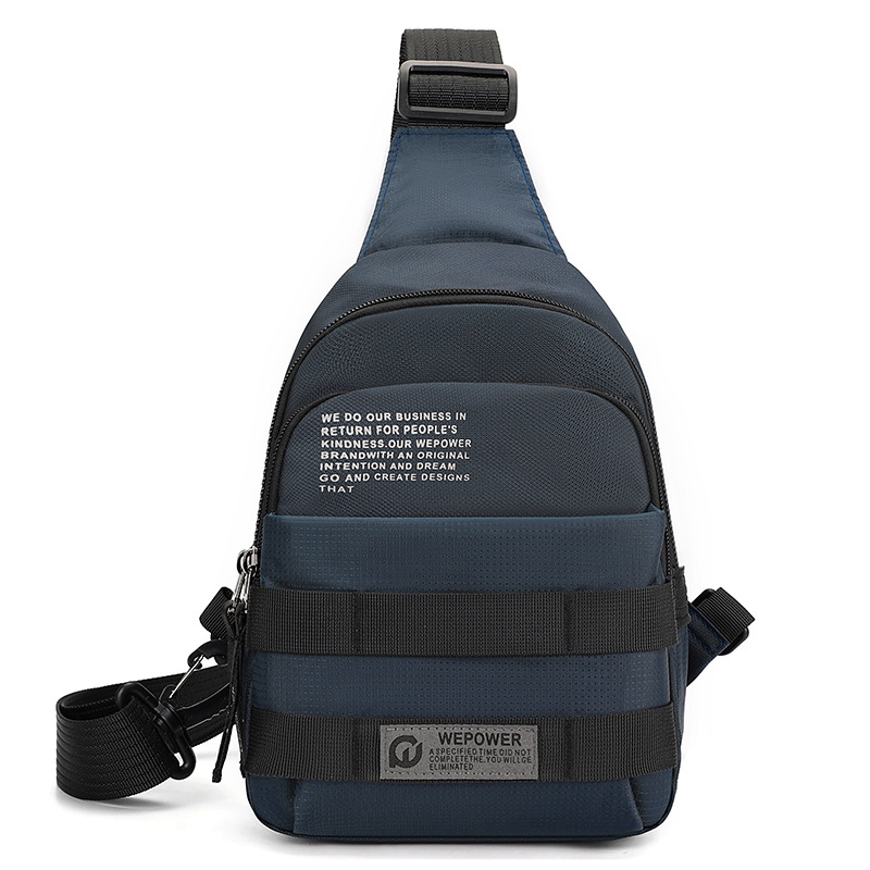 WEPOWER nuevo bolso de hombro resistente al desgaste para negocios de cercanías, bolso de pecho resistente al agua para viajes de ocio para hombres, portátil
