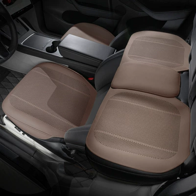 Seat cushion, seat cover | Car Seat Cushion Summer - type-b-thin-pad-chestnut-brown-three-piece-set-for-the-whole-car