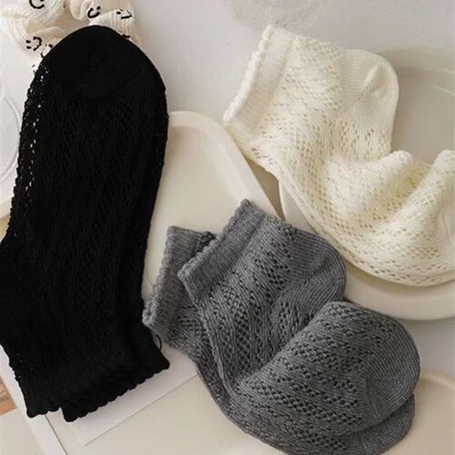 Socks Summer Women's Thin Socks Hollow Mesh Deodorant Antibacterial Breathable Shallow Mouth Women's Short Socks Summer Short