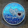 Coins for St. Valentine's Day for beloved, three dimensional medal, Birthday gift