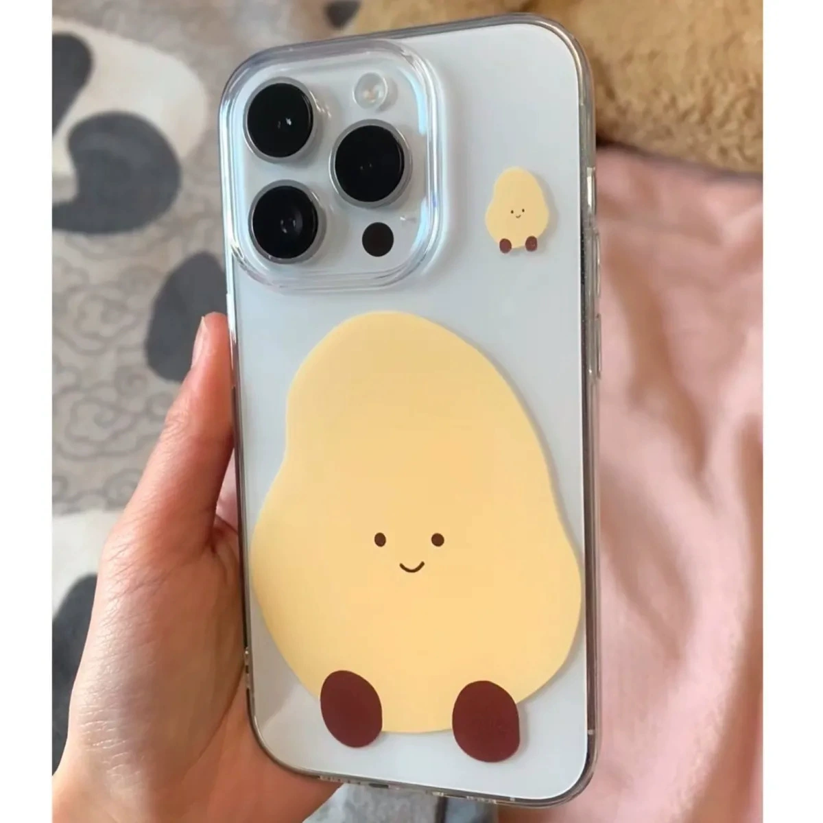 Яблоко, iPhone16, милый совместимый мультяшный чехол, 16promax