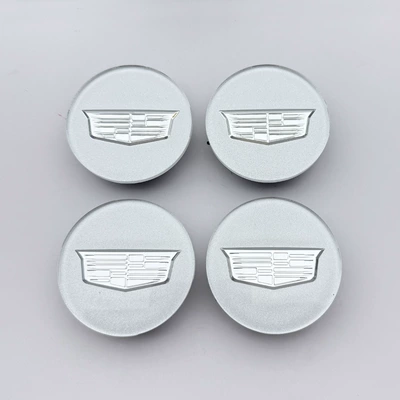 Car logo — Cap Atsl Xts Ct6 Xt5 - flat-style-silver-base-silver-label-67mm-four