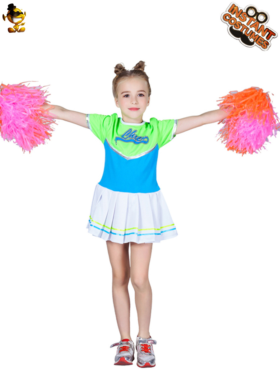 Halloween etapa rendimiento traje mascarada fiesta ropa niña Día DE LOS NIÑOS traje de porristas