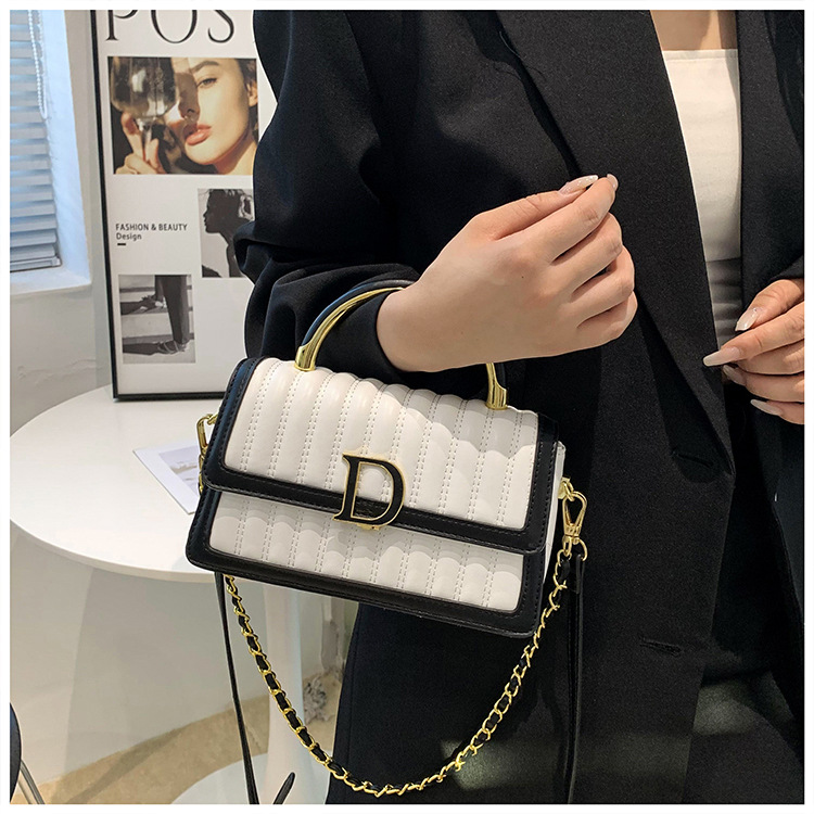 Hochwertige, leichte, luxuriöse, weiche Ledertasche mit bestickter Kette, kleine, duftende Tasche für Damen, vielseitige, modische Textur, One-Shoulder-Crossbody-Handtasche_voghion.com