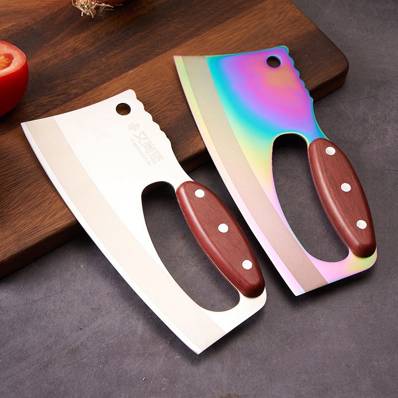 Cuchillo de cocina de ahorro de mano de obra cuchillo de madera de pera roja cuchillo de cocina Yangjiang cuchillo de corte doméstico cuchillo de cocina al por mayor