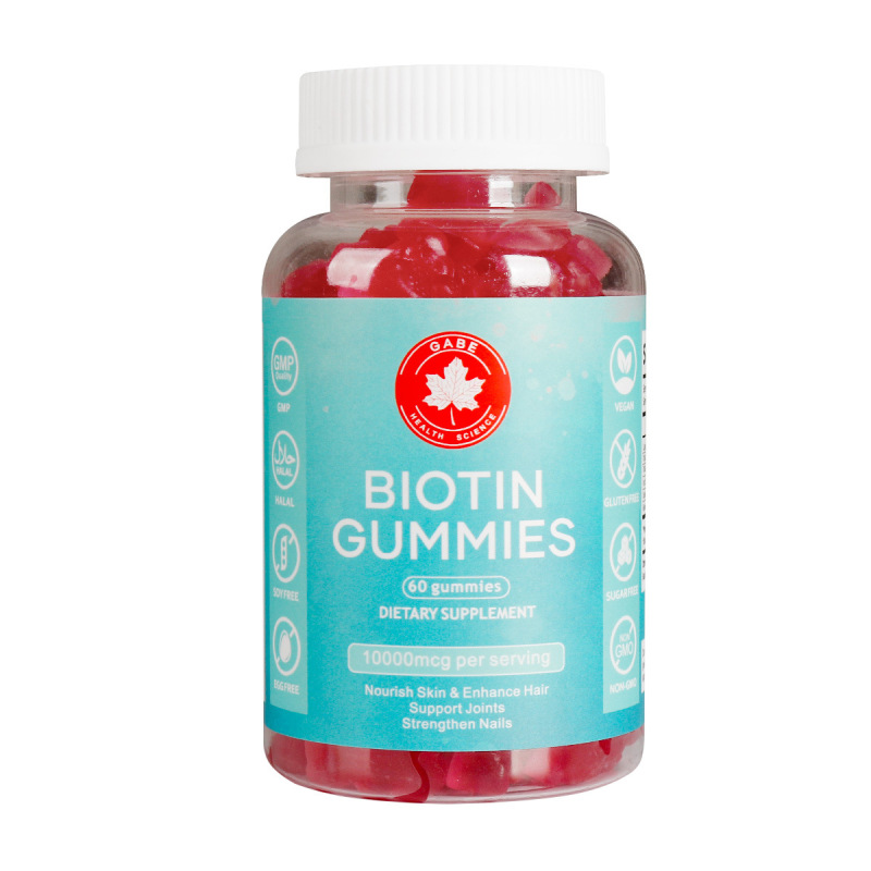 跨境热销现货生物素软糖Biotin Gummies头发皮肤软糖60粒厂家直供|undefined