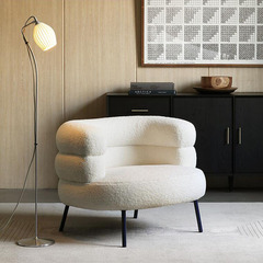 Nordic Expression Italian Minimalist Art Medieval BOBO Lamb Wool Single Seat Porch Bedroom Famous Internet Relaxation Chair