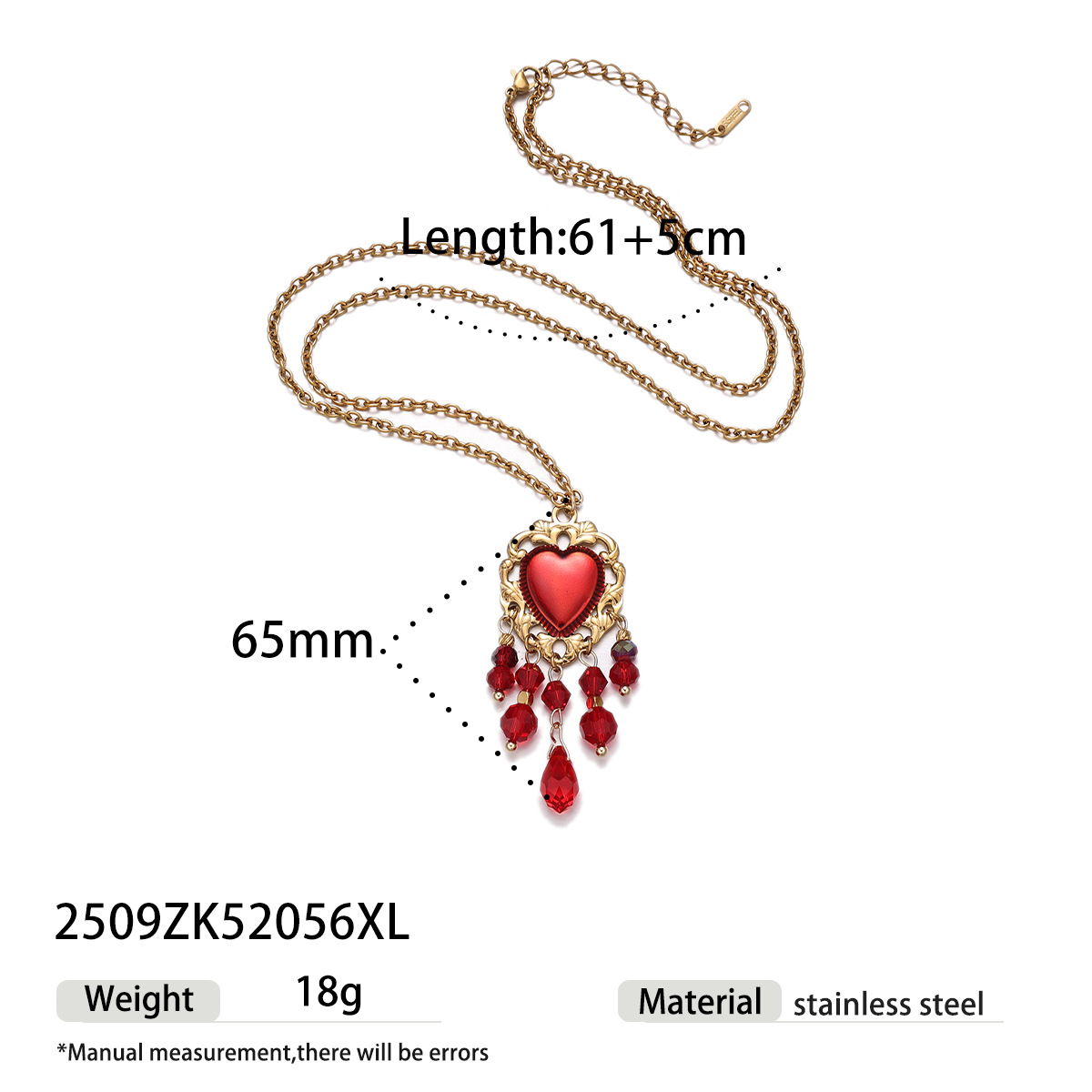 Collar de acero inoxidable de estilo europeo y americano para mujeres no se desvanece, collar de orejas de amor universal, collar de acero titanio no se desvanece
