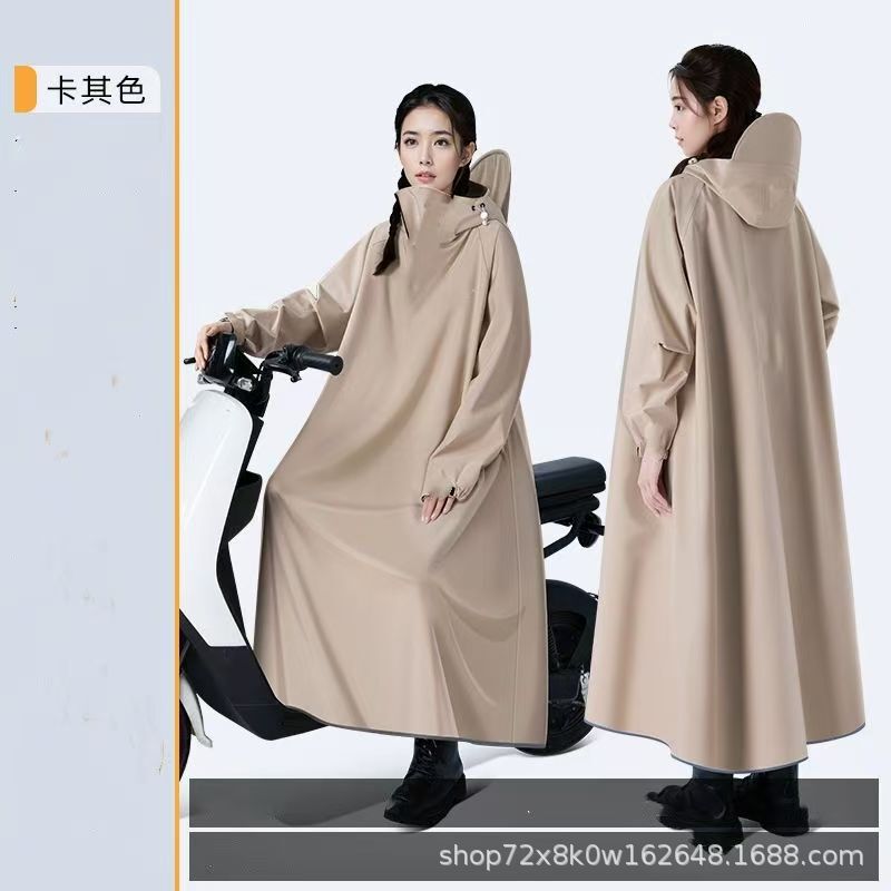 Raincoat Long Full-Body Rainproof Electric Battery Car Adult Men's Poncho Women's Car Separation Enlarged and Thickened