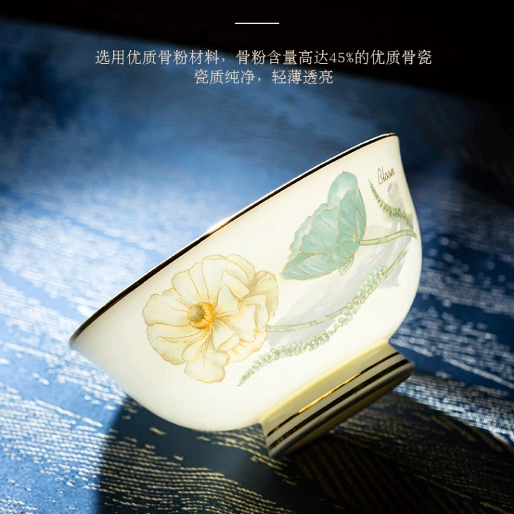 Tableware, set, Chinese style, light luxury style, high-quality style