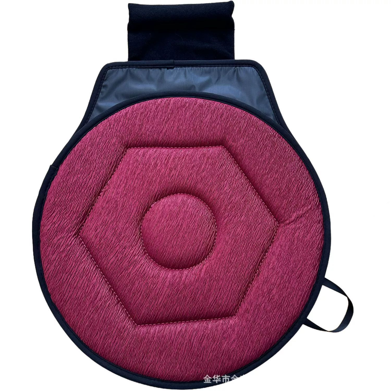 Multi-function pad – Qìchē Cushion for Elderly - rhombus-wine-red