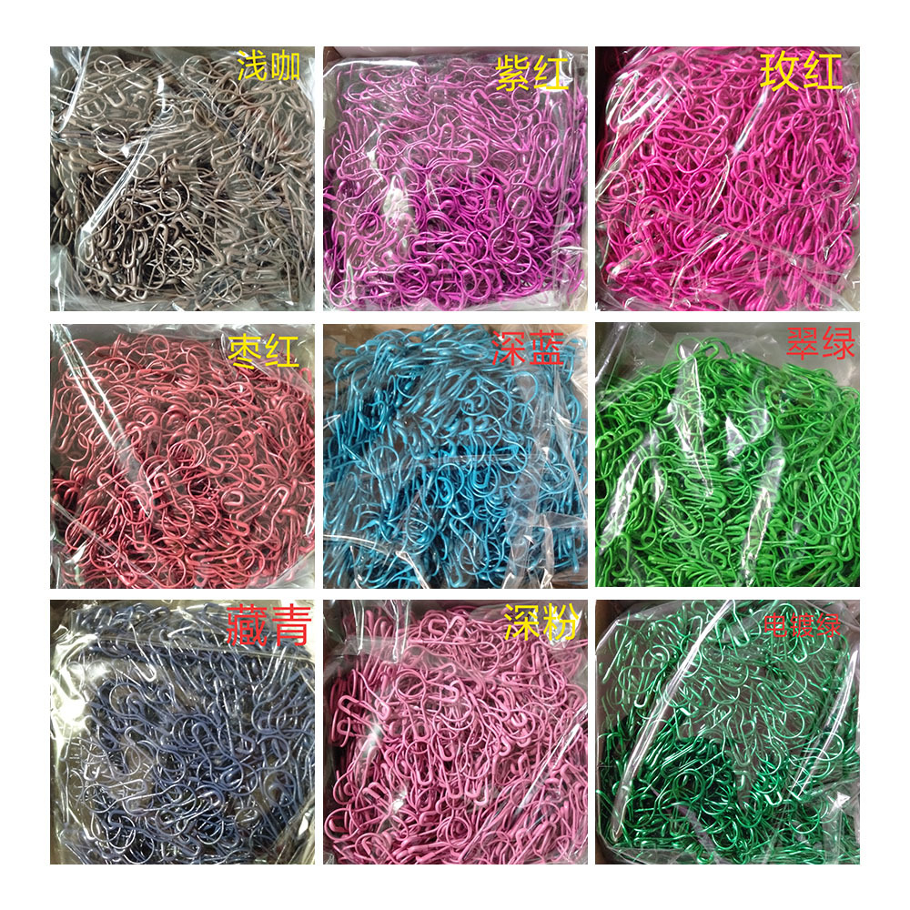 1000枚/盒葫蘆別針彩色烤漆電鍍別針配件鐵安全別針服裝吊牌扣針